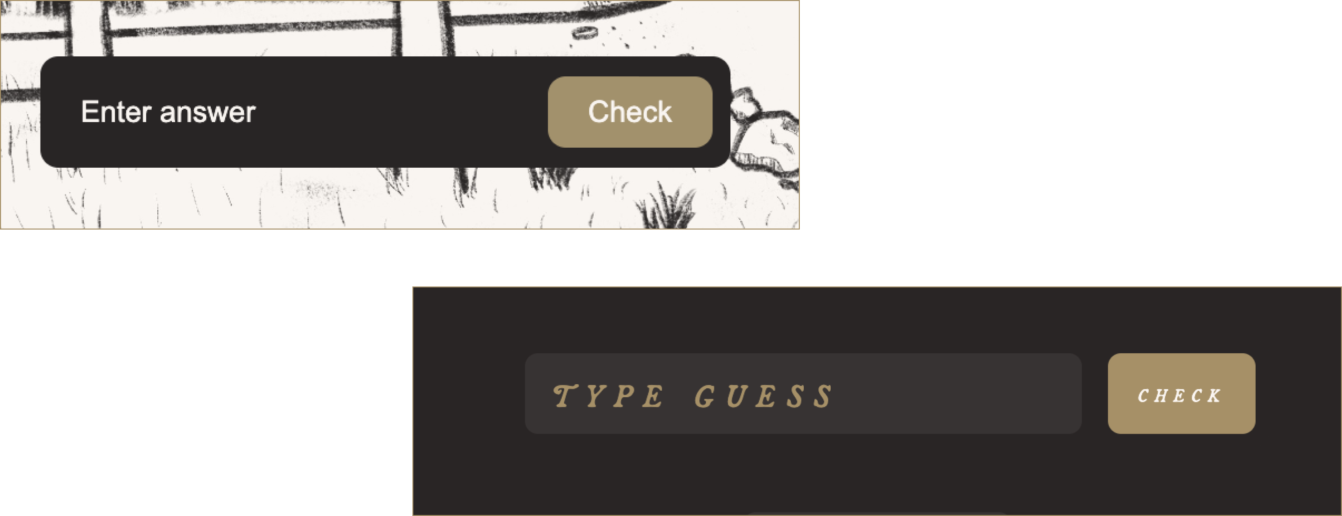 screenshot of nocta's puzzle checker UI design progression
